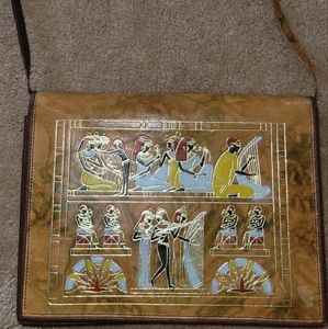 Vintage Egyptian Tooled Leather Purse